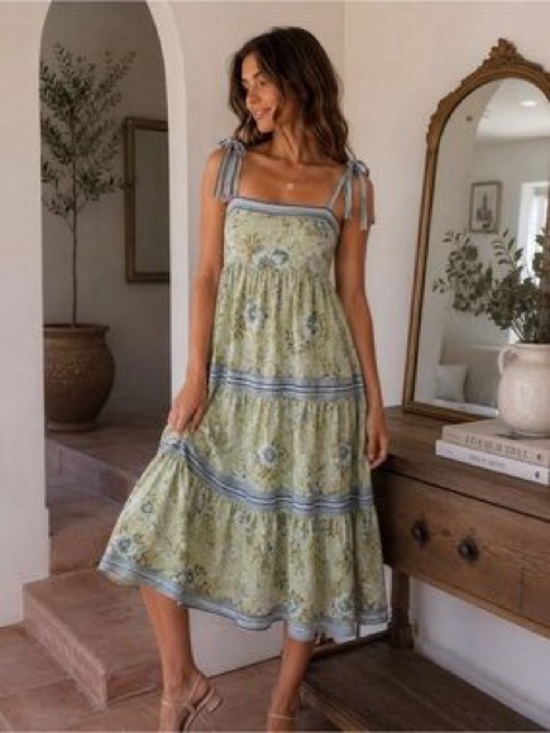 By The River Dresses & Skirts - Cottagecore Floral Whimsy Maxi Dress